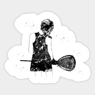 Lacrosse Player woman Sticker